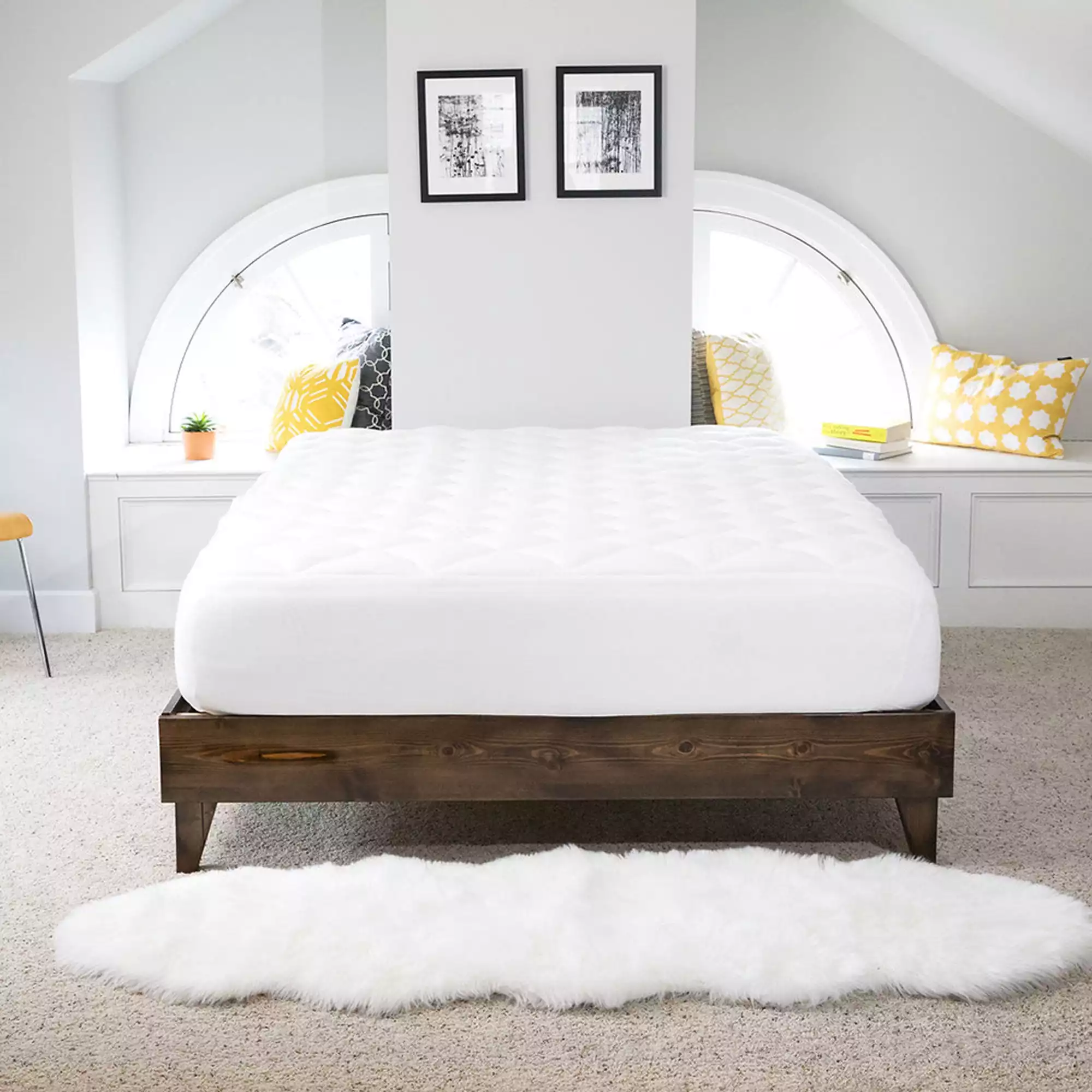 The Solid Wood Platform Bed