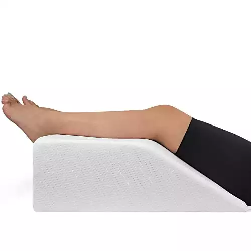 Leg Elevation Pillow with Memory Foam Top