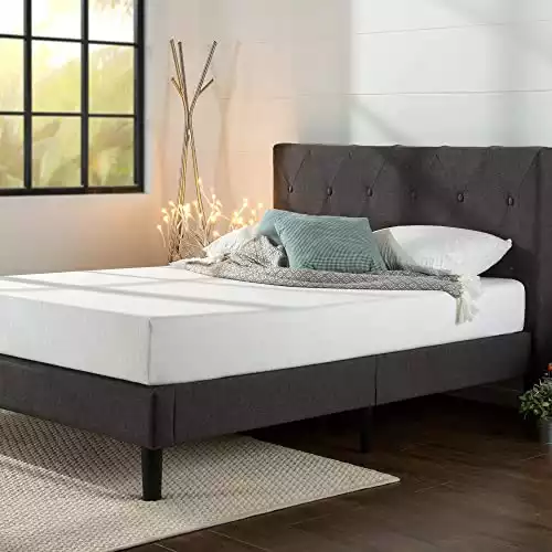 The Shalini Upholstered Platform Bed Frame by Zinus