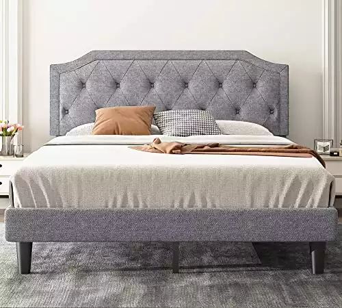 Allewie Button Tufted Platform Bed