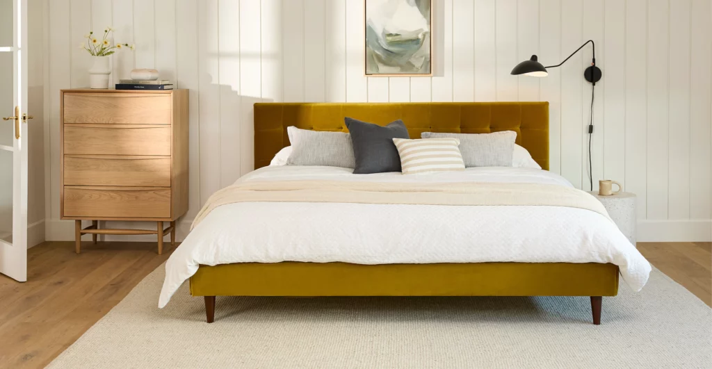 yellow-mid-century-bed-frame-article