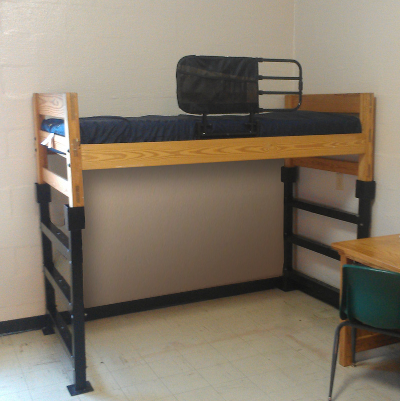 bed-frame-on-a-lofting-riser-kit