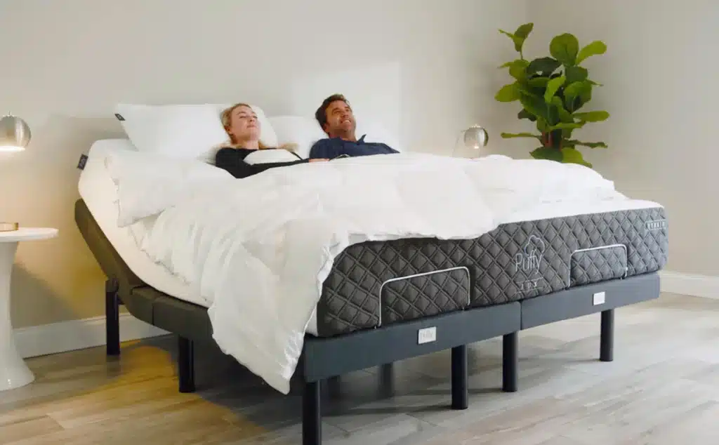 puffy-adjustable-bed-with-couple-in-it